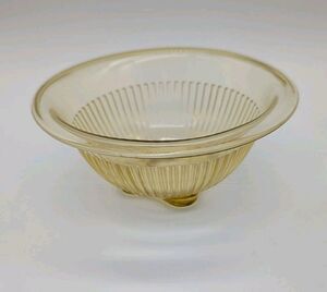 Vintage FEDERAL GLASS Golden Glow Stacking 6.5" MIXING BOWL Amber Depression